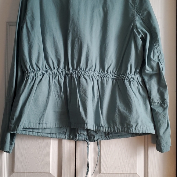LOFT jacket sz L Blue/green utility/military style - Picture 5 of 6